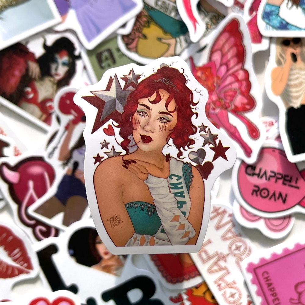 🟣 Pack of 57 Chappell Roan Stickers